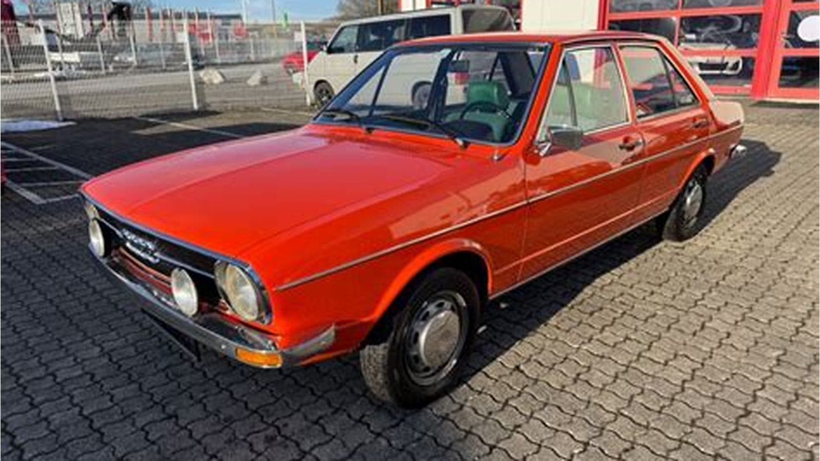 used car private sale handshake Germany — vehicle photo