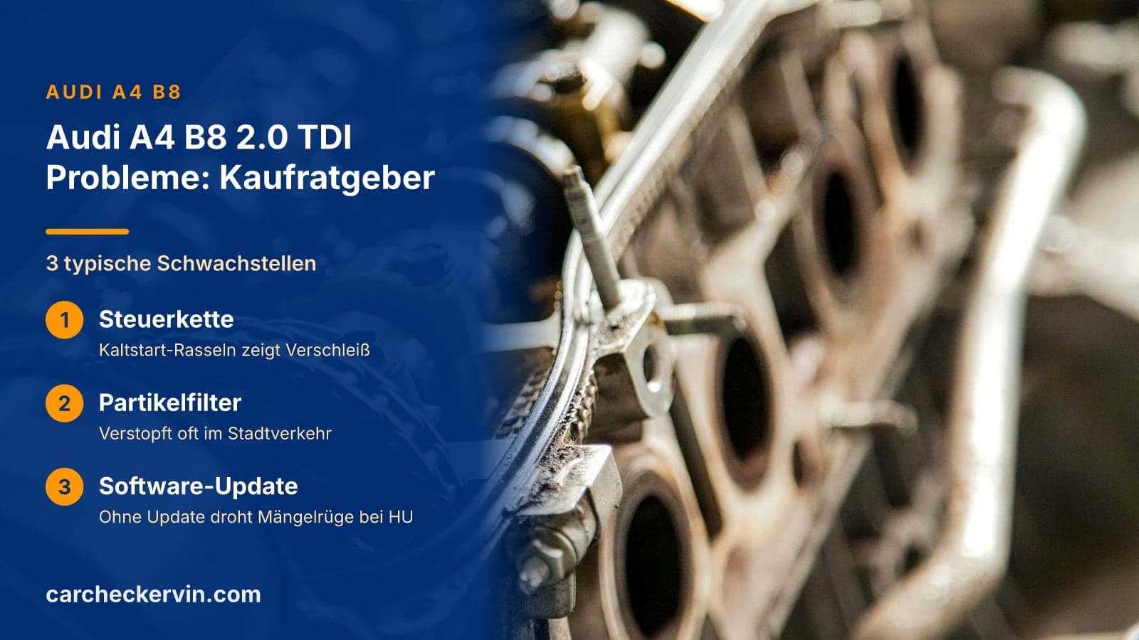 3 typische Schwachstellen: Steuerkette, Partikelfilter und Software-Update