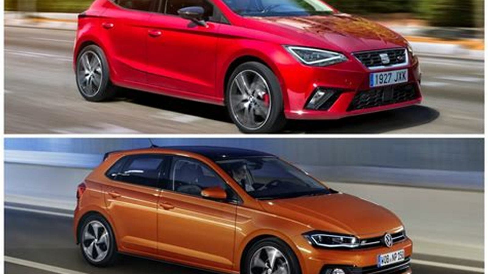 Seat Ibiza VW Polo side by side — vehicle photo