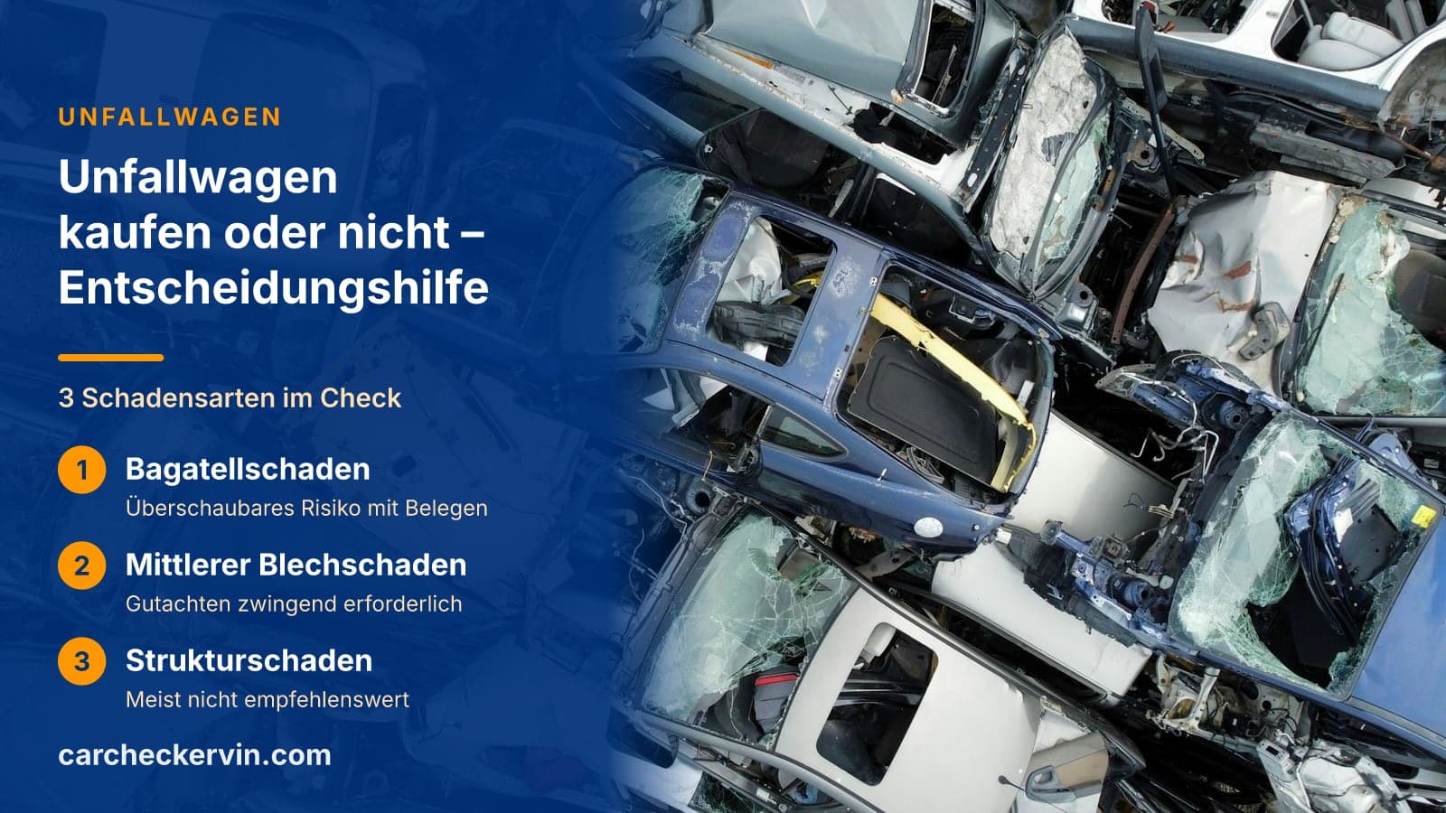 3 Schadensarten im Check: Bagatellschaden, Mittlerer Blechschaden und Strukturschaden
