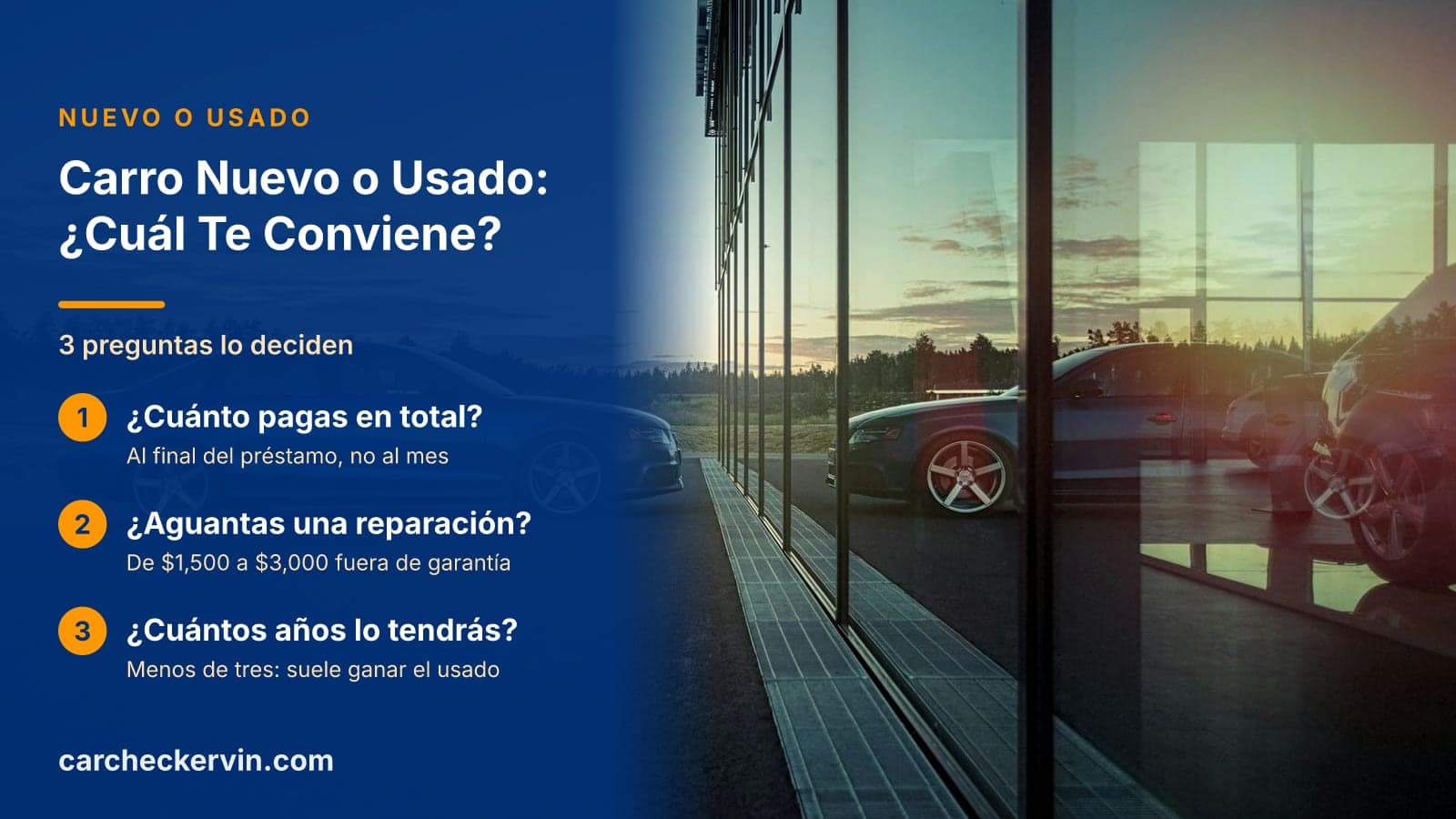 3 preguntas lo deciden: Cuánto pagas en total, Aguantas una reparación y Cuántos años lo tendrás