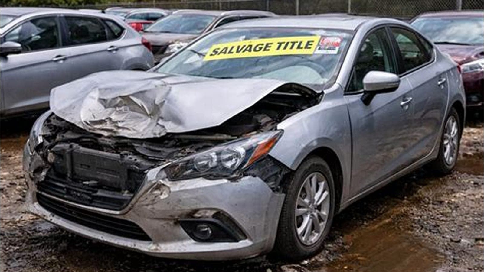 damaged car salvage title auction — vehicle photo
