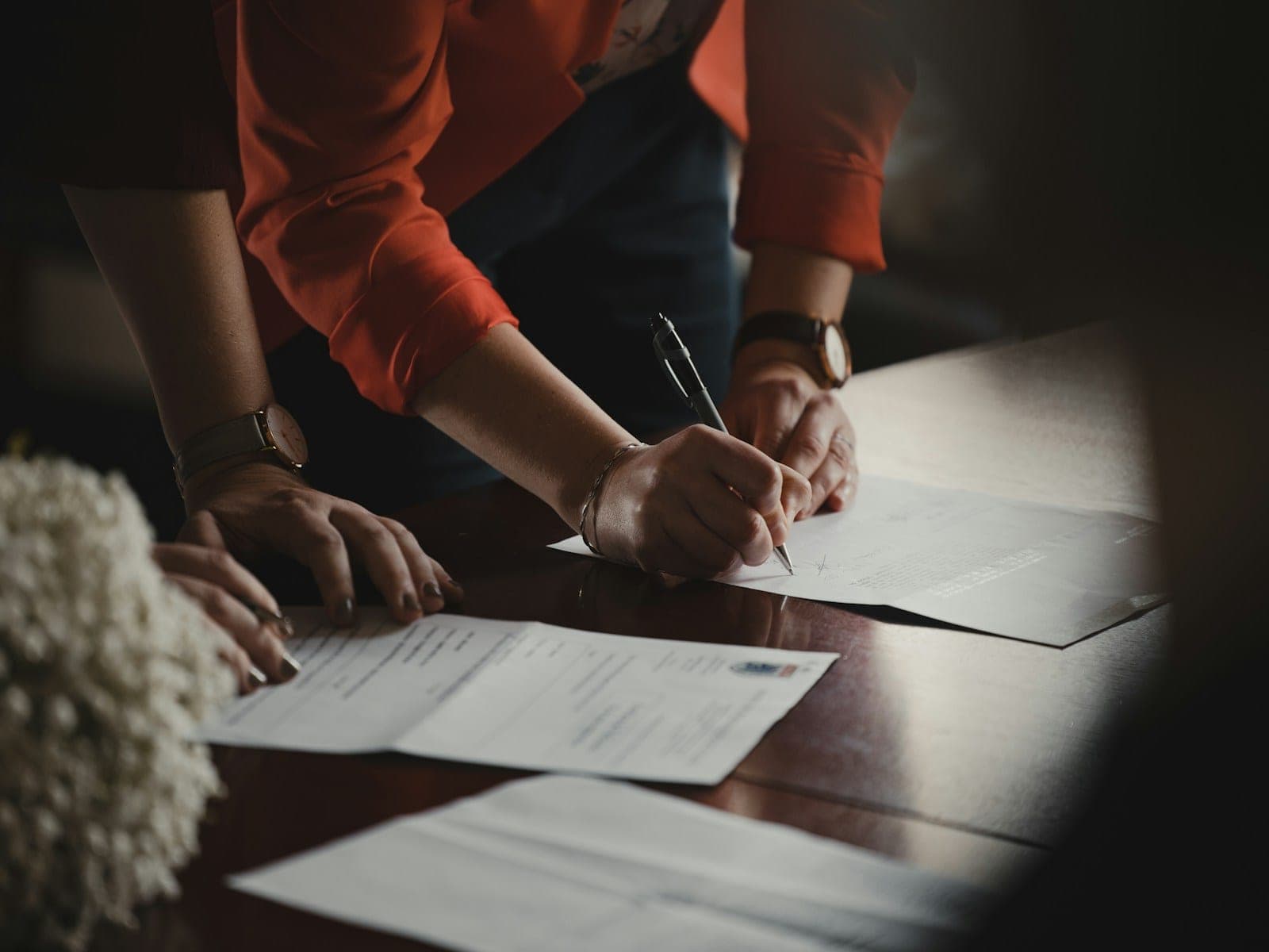 used car financing paperwork dealership — vehicle photo