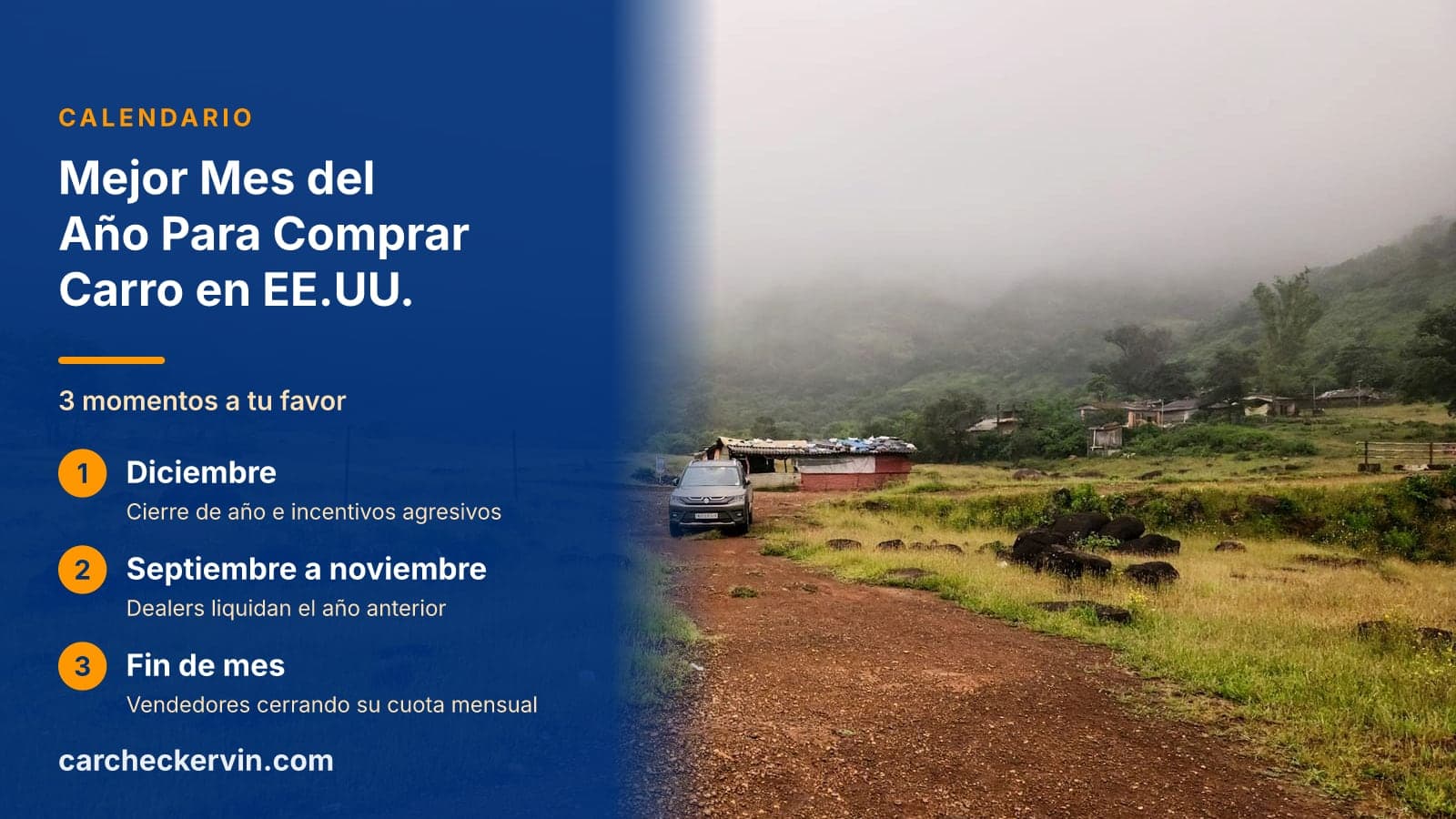 3 momentos a tu favor: Diciembre, Septiembre a noviembre y Fin de mes