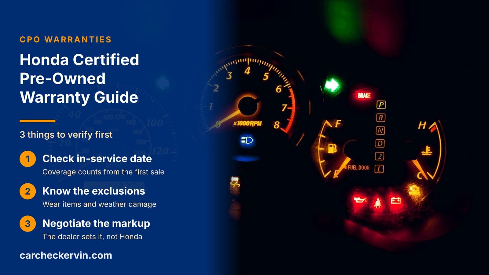 3 things to verify first: Check in-service date, Know the exclusions and Negotiate the markup