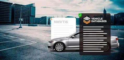 NMVTIS database query interface showing vehicle history lookup