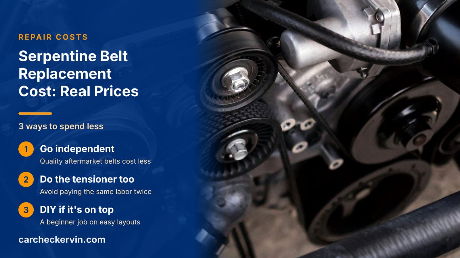 3 ways to spend less: Go independent, Do the tensioner too and DIY if it's on top