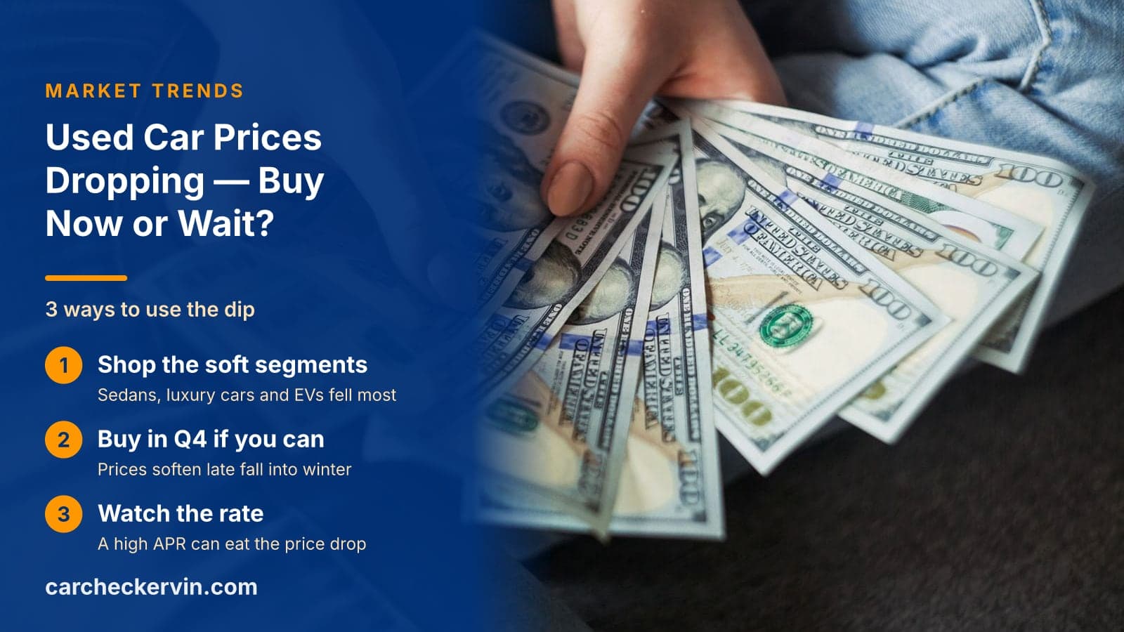 3 ways to use the dip: Shop the soft segments, Buy in Q4 if you can and Watch the rate