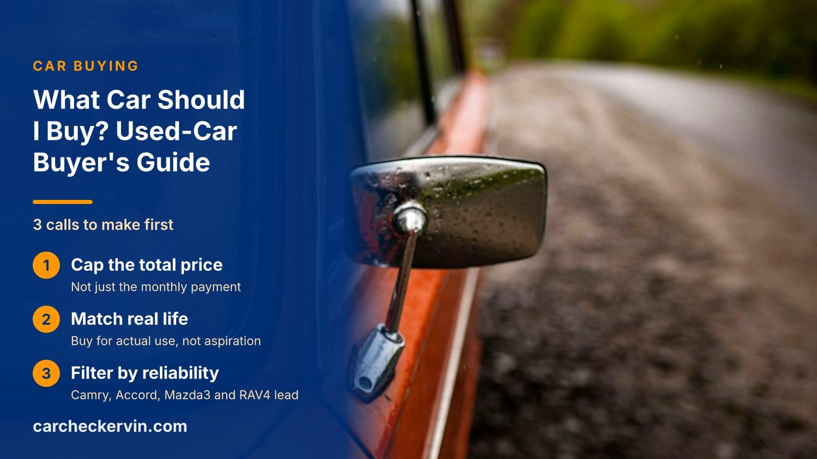 3 calls to make first: Cap the total price, Match real life and Filter by reliability