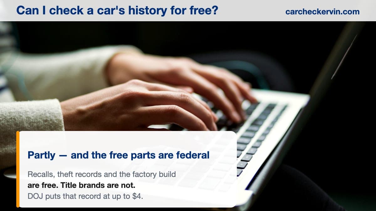 Can I Check a Car's History for Free?