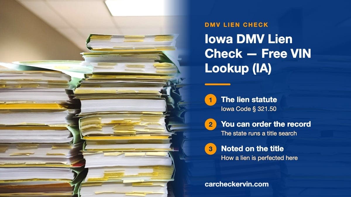 Stacks of filed paperwork and folders in an office in Iowa
