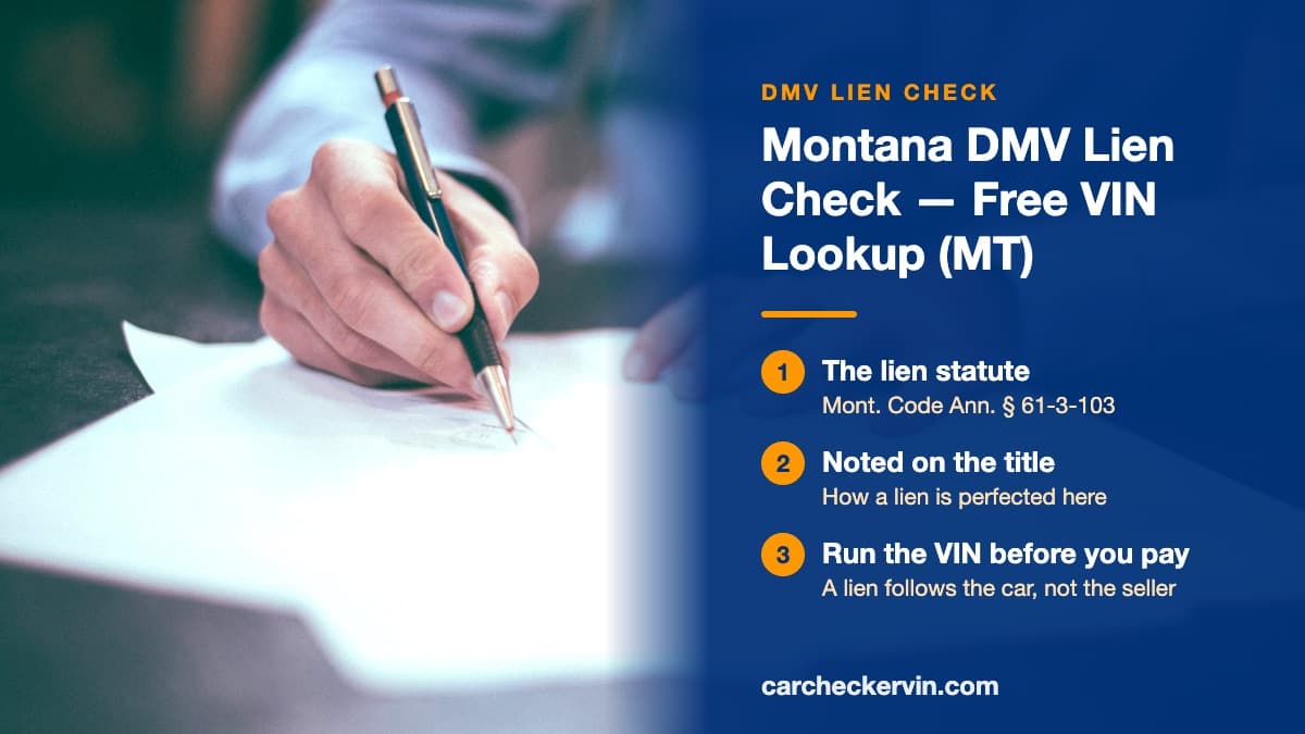 Someone in Montana signing a document at a desk with a ballpoint pen