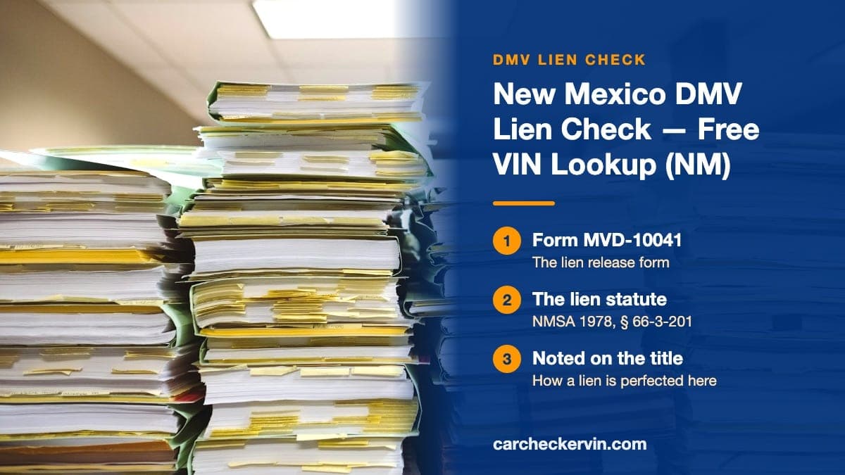 Stacks of filed paperwork and folders in an office in New Mexico