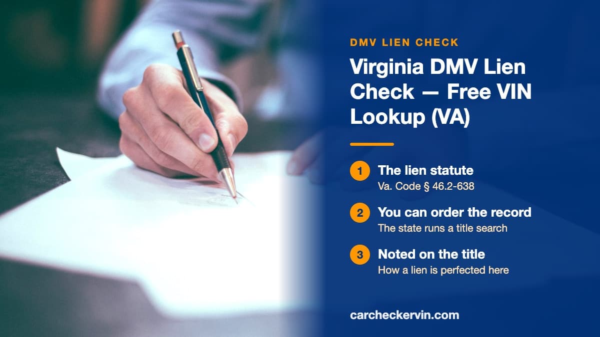 Someone in Virginia signing a document at a desk with a ballpoint pen