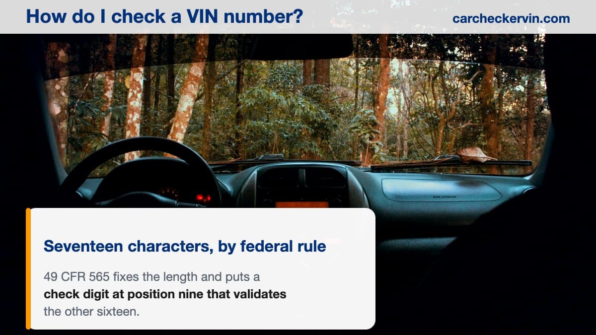 How Do I Check a VIN Number?