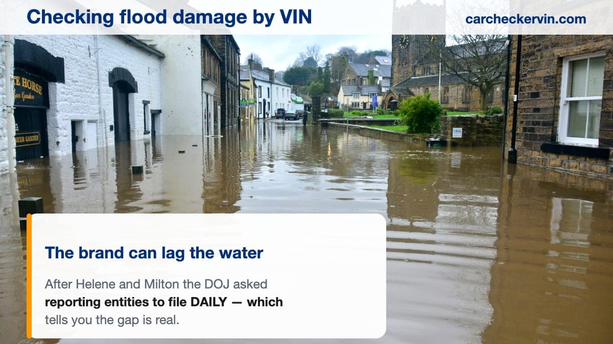 How to Check a Car for Flood Damage by VIN