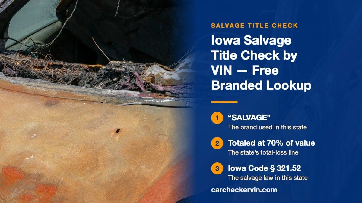 A burned-out car in Iowa, its dashboard melted and the paint scorched off the bodywork