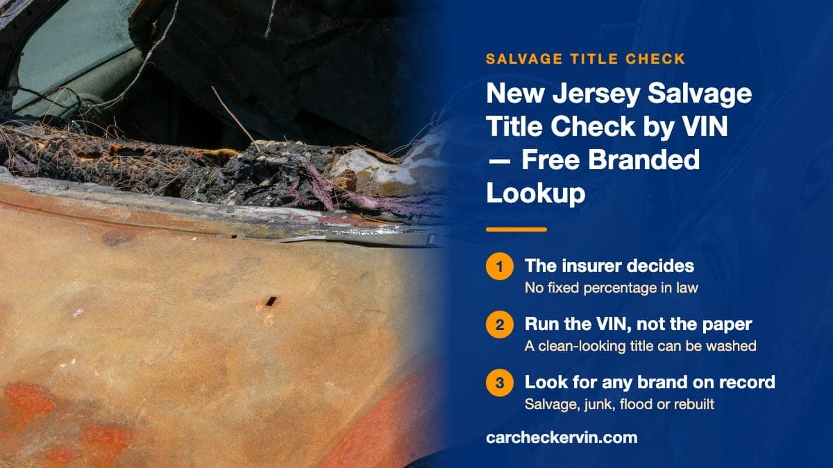 A burned-out car in New Jersey, its dashboard melted and the paint scorched off the bodywork