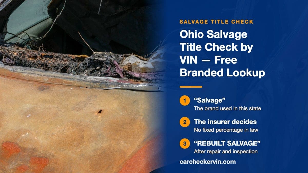 A burned-out car in Ohio, its dashboard melted and the paint scorched off the bodywork