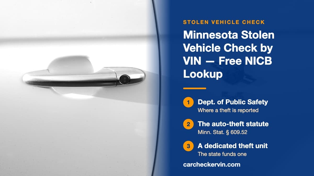 A close-up of the door handle and key lock of a white car in Minnesota