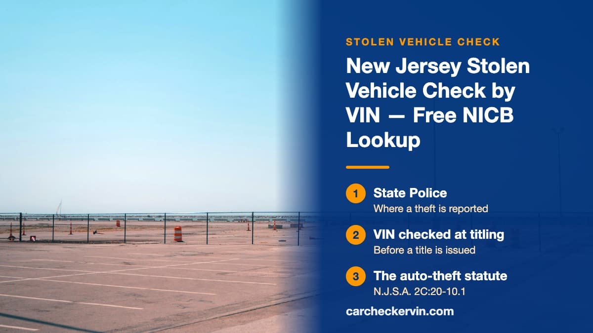 Empty marked parking bays in New Jersey behind a chain-link fence, every space unoccupied