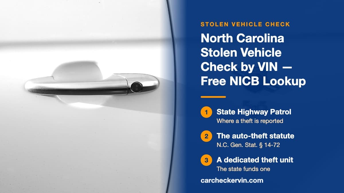 A close-up of the door handle and key lock of a white car in North Carolina