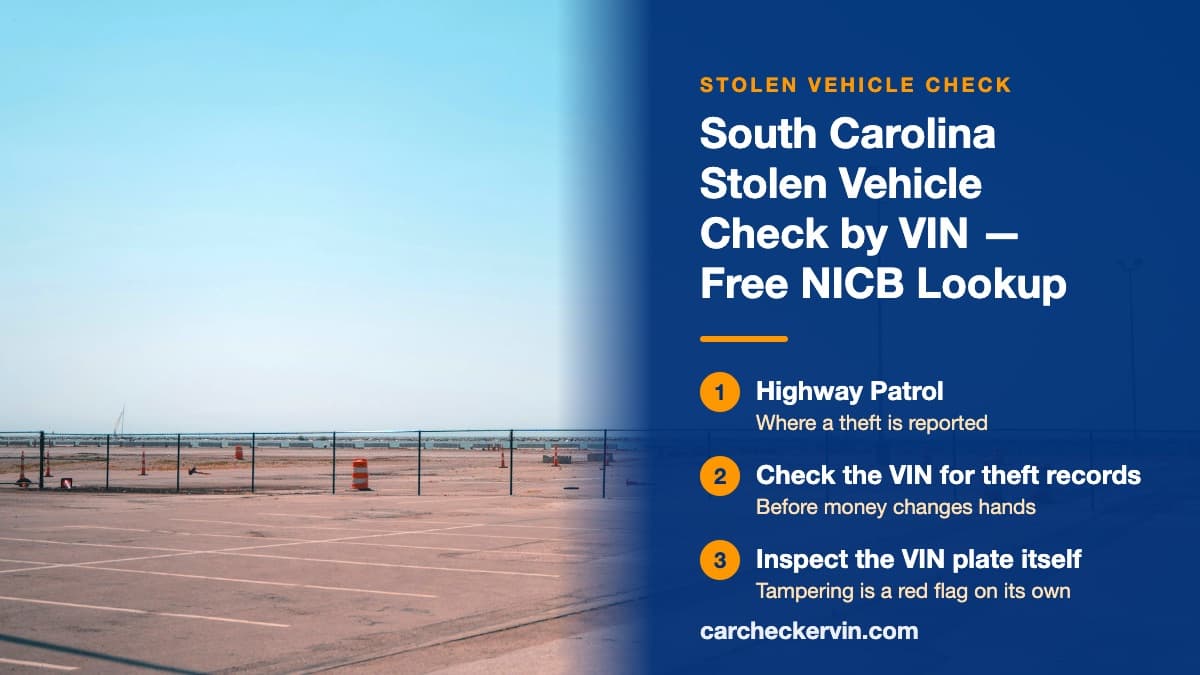 Empty marked parking bays in South Carolina behind a chain-link fence, every space unoccupied