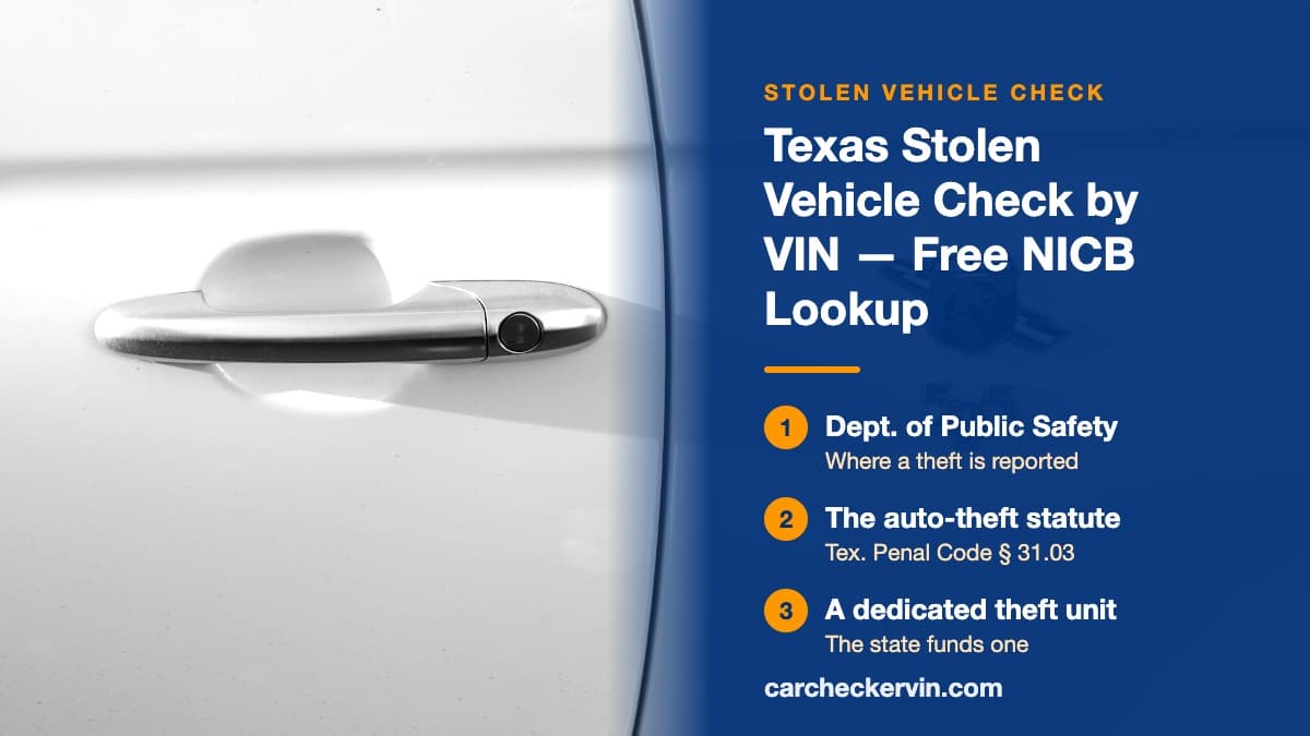 A close-up of the door handle and key lock of a white car in Texas