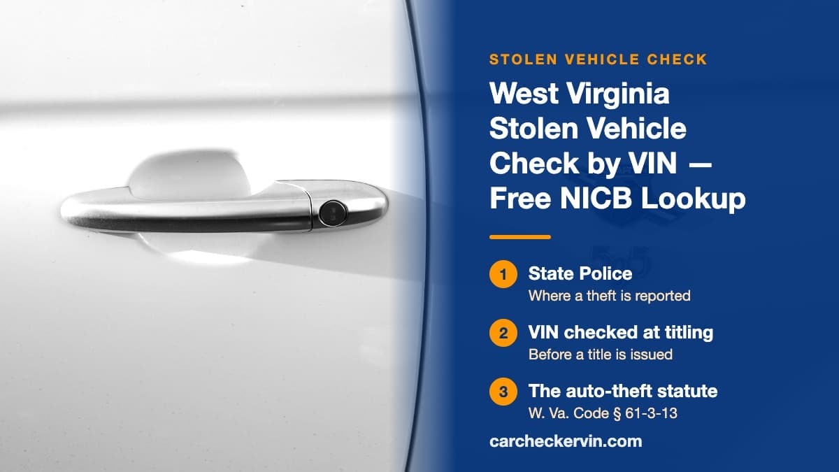 A close-up of the door handle and key lock of a white car in West Virginia